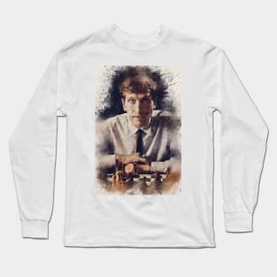 Bobby Fischer ✪ A TRIBUTE to The Legend ✪ Aesthetic Portrait of a chess master Long Sleeve T-Shirt